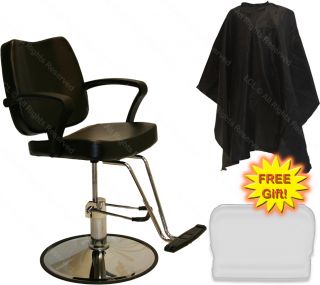 New Hydraulic Black Barber Styling Chair Hair Cutting Spa Beauty Salon Equipment