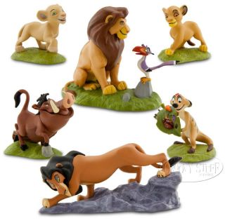 Disney Lion King Figurine Playset Toy Simba Nala Pumbaa Timon Mufasa Scar New