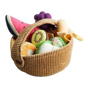 IKEA Duktig 9 Piece Fruit Basket Toy Set for Kid and Children Play Fun New