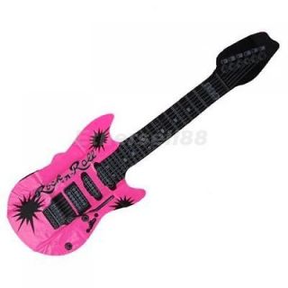 Inflatable Blow Up Guitar for Kids Play Toy Party Props