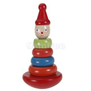 New Childs Preschool Wooden Educational Toy Column Shapes Stacking Blocks Toys