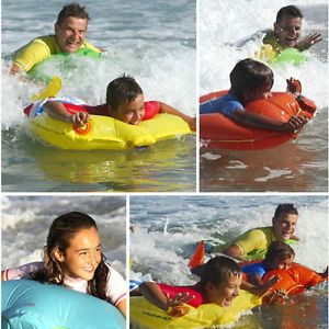 Adult Kids Surfboard Inflatable Beach Swimming Pool Water Floats Raft Toy Pink