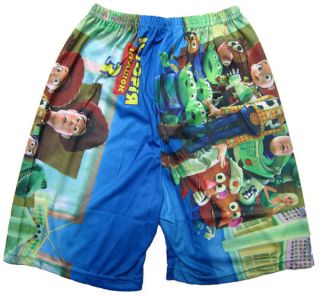 Blue 2pcs Suit Window Buzz Lightyear Toy STORY3 Boy Kids T Shirt Clothes Pants