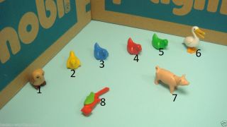 Playmobil Farm Series Pelican Hen Pig Parrot Mini Diorama Toy geobra 213