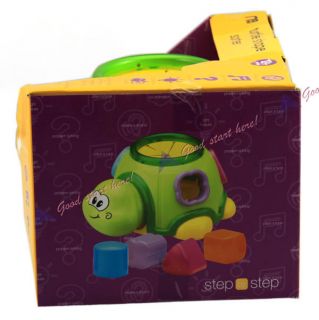 Light Sound Shake Turtle Shape Sorter Musical Baby Intelligence Toys WJ2201