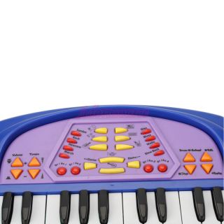Kids Music Toy Electric Keyboard Piano 36 Key 5050C Blue