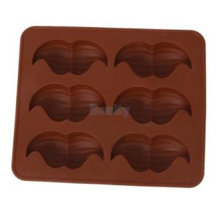 Beard Mustache Shape Silicone Ice Cube Mold Jelly Mould Cutter Tray DIY Drink