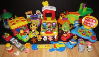 Huge Quality Lot Baby Toddler Developmental Toys Vtech Fisher Price Little P