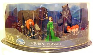 Disney Pixar Brave Figurine Playset Toy Merida Queen Brothers Bear Scottish New