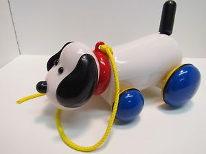 Ambi Toys "Max" Pull Along Toy Dog Puppy Child Childrens Plastic Colors