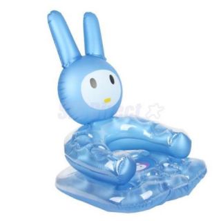 Portable Kids Inflatable Toy Cute Cartoon Rabbit Sofa Seat Chair Random Color