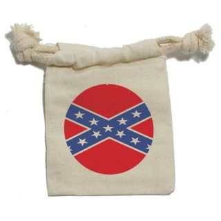 Confederate Rebel Flag Birthday Boy Muslin Cotton Gift Party Favor Bags