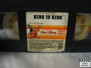 Kids Is Kids VHS Donald Duck Walt Disney Home Video