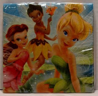 Disney Fairies Tinker Bell Party Banner 32 Plates Napkins 16 Cups 2 Tablecovers