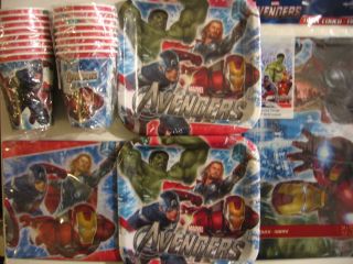 The Avengers Marvel Birthday Party Supplies Set Pack Kit for 16