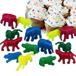 46 Safari Animal Cupcake Cake Decorations or Party Favors