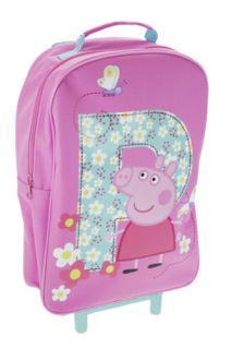 Peppa Pig TV Film Character Wheeled Backpack Rucksack Bag Kids School Bags New