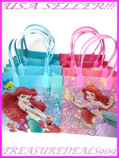 12 PC Disney Ariel Little Mermaid Goodie Bags Party Favors Candy Birthday Bag