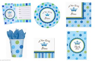 A New Little Prince Boy Baby Shower Party Supplies Create Your Set You Pick
