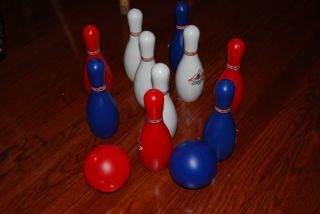 12 PC Set Kids Children Fun Safe Soft Toy Bowling Ball Pins 3 Years Old Up