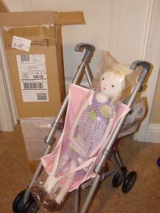 New Girl Pink Pbk Princess Doll Umbrella Stroller Toddler Kids Baby Play Toy