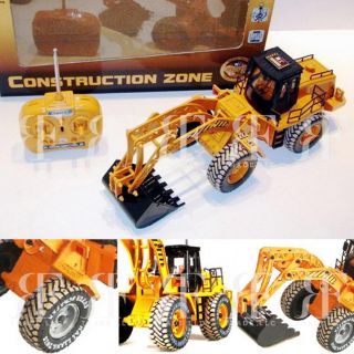 RC 16" 1 18 6CH Construction Truck Lifelike Excavator Radio Remote Control Toy