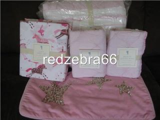 Pottery Barn Kids Pink Brigette Ruffle Full Quilt Sham Lucy Ringmaster Sheet Set