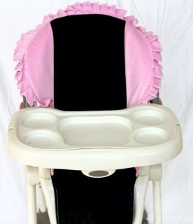 Baby High Chair Cover Fits Most High Chairs Sweet Pink Black New Soft Padded