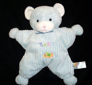 Kids Preferred Blue Bear Bee Baby Plush Stuffed Star Shape Toy