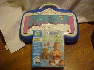 Little Touch Leap Pad Blue Green Lap Pad Toddler Kids Toy w 2 Games Tested Work