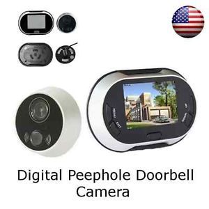 Digital Doorbell Peephole Viewer Home Surveillance Hidden Camera Security System