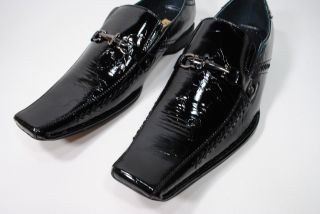Delli Aldo Italian Style Mens Size Dress Shoes 8656 Shiny Black 109