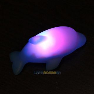 LED Flashing Dolphin Light Lamp Baby Kids Bath Toy L