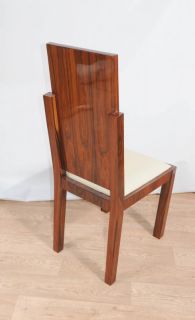 Details about Set Art Deco Dining Chairs Inlay Chair 1920s Furniture