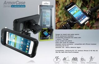 Waterproof Bike Mount Case iPhone 5 4S Samsung Galaxy S3 S4 iPod Touch Bicycle