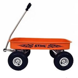 Genuine Stihl Chainsaw Big Orange Wagon Air Filled Tires and It Is Orange