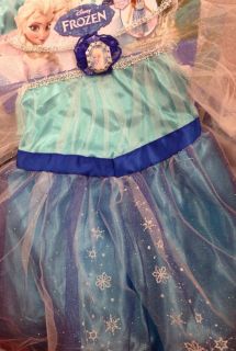 Disney Frozen Elsa Costume Girls Dress Up Girls Size 4 6X 4 5 6