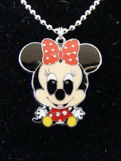 Baby Minnie Mouse Charm Chained Necklace Very Cute