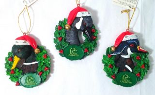 Christmas Kurt Adler Ducks Unlimited s 3 Duck Ornaments