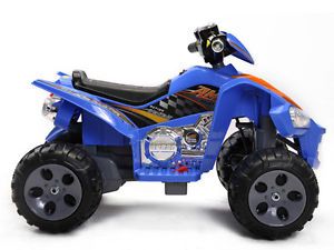 Minimotos Kids 4 Wheeler Ride on 12V Powered Wheels Quad ATV Blue