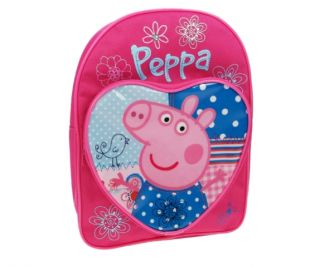 Peppa Pig Patchwork with Heart Pouch Backpack