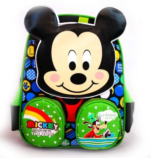 Disney Mickey Mouse Plush Preschool School Backpack Shoulder Boys Kids Toy Bag