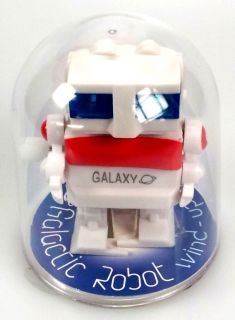 4 x New Galactic Space Robot Toys in Shell Wind Up Toys Kids Children Boys Toys