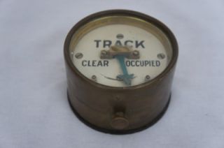 Sykes Brass Railway Signal Box Signaling Instrument Track Clear Occupied