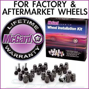 McGard Mopar 1 2 20 OEM Black Wheel Locks Lug Nut Installation Kit Hex Size 3 4
