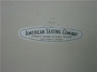 Antique Folding Chair American Seating Company Grand Rapids Michigan Industrial