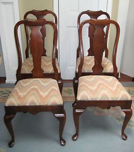 Set 4 Pennsylvania House Queen Anne Dining Chairs