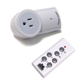 One Pack Indoor Wireless Remote Control Electric Power Outlet Light Switch Plug