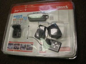 New XACT Visor Sirius Satellite Receiver and Remote with Car and Home Kits