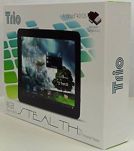 Trio 9 7" Android 4 0 8 GB Trio Stealth Pro Internet Tablet